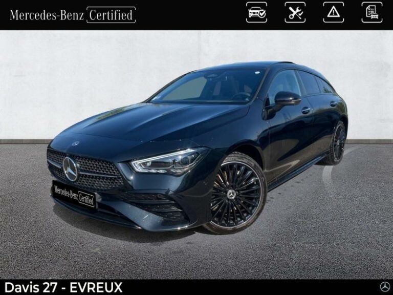 MERCEDES-BENZ-CLA Shooting Brake 250 e 218ch AMG Line 8G-DCT Noir cosmos métallisé-EVREUX-1