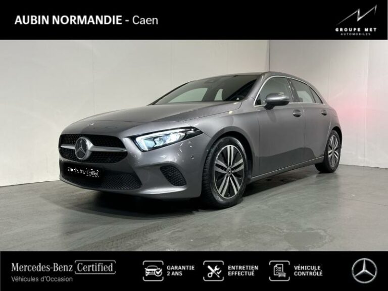 MERCEDES-BENZ-Classe A 180d 116ch Progressive Line 8G-DCT Gris montagne métallisé-MONDEVILLE-1