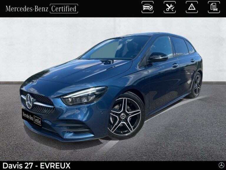 MERCEDES-BENZ-Classe B 180 136ch AMG Line Edition 7G-DCT 7cv Bleu denim métallisé-EVREUX-1