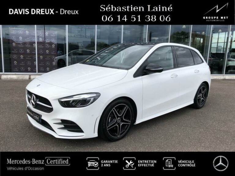 MERCEDES-BENZ-Classe B 200d 150ch AMG Line 8G-DCT Blanc polaire-DREUX-1