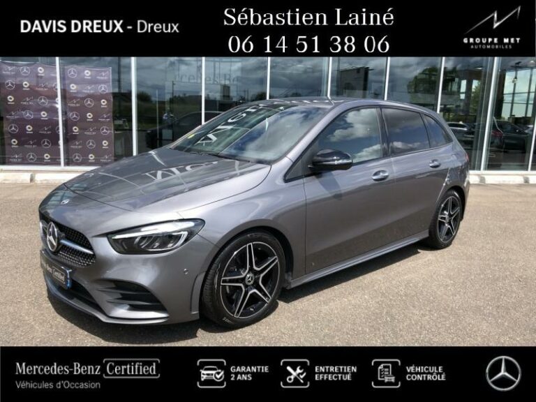 MERCEDES-BENZ-Classe B 200d 150ch AMG Line 8G-DCT Gris montagne métallisé-DREUX-1