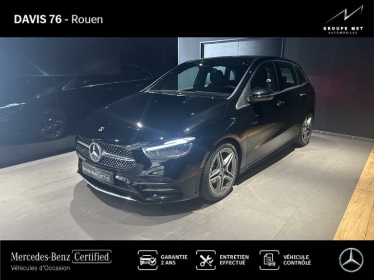 MERCEDES-BENZ-Classe B 200d 150ch AMG Line 8G-DCT Noir cosmos métallisé-ROUEN-1