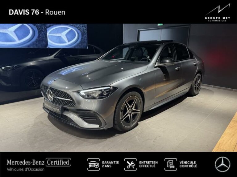 MERCEDES-BENZ-Classe C 300 e 204+129ch AMG Line Gris sélénite métallisé-ROUEN-1