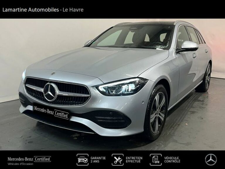 MERCEDES-BENZ-Classe C Break 300 e 204+129ch Avantgarde Line Argent high-tech métallisé-LE HAVRE-1
