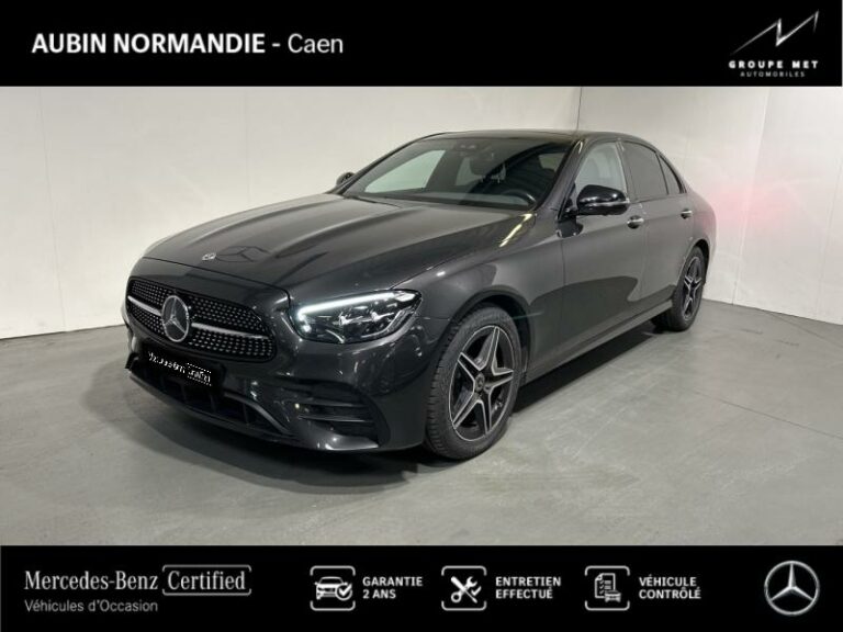 MERCEDES-BENZ-Classe E 400 d 330ch AMG Line 4Matic 9G-Tronic Gris graphite métallisé-MONDEVILLE-1