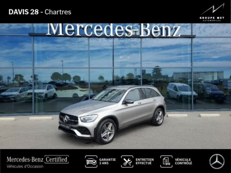 MERCEDES-BENZ-GLC 220 d 194ch AMG Line 4Matic 9G-Tronic Argent mojave métallisé-FONTENAY SUR EURE-1