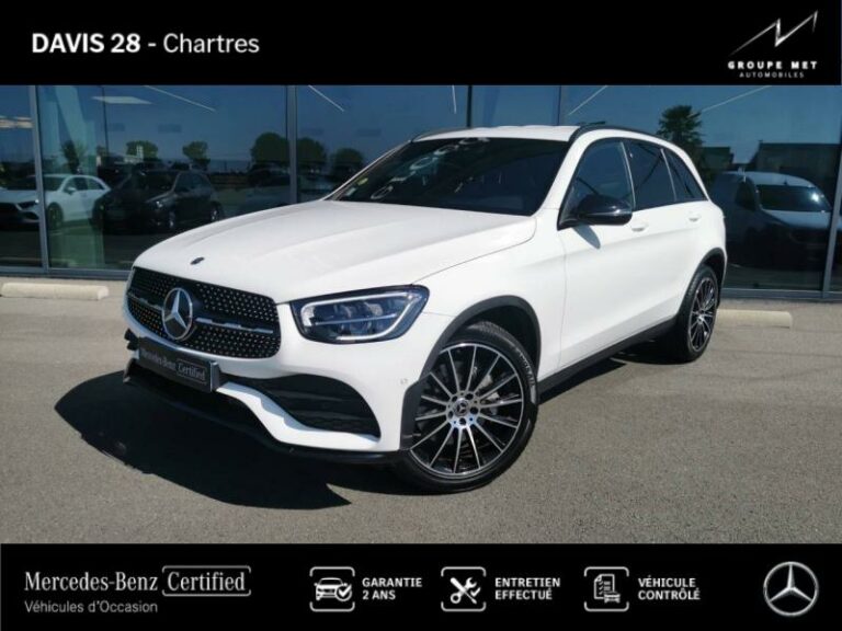 MERCEDES-BENZ-GLC 220 d 194ch AMG Line 4Matic 9G-Tronic Blanc polaire-FONTENAY SUR EURE-1
