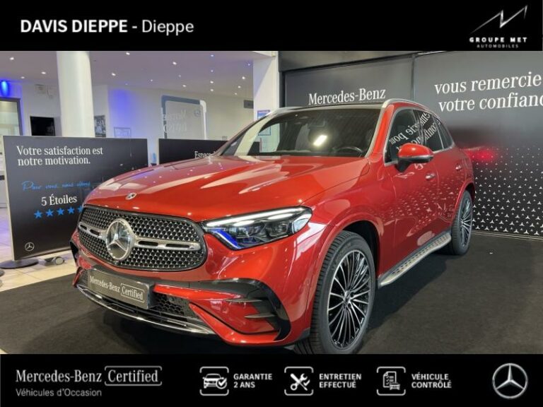 MERCEDES-BENZ-GLC 300 e 313ch AMG Line 4Matic 9G-Tronic Rouge jacinthe métallisé MANUFAKTUR-DIEPPE-1
