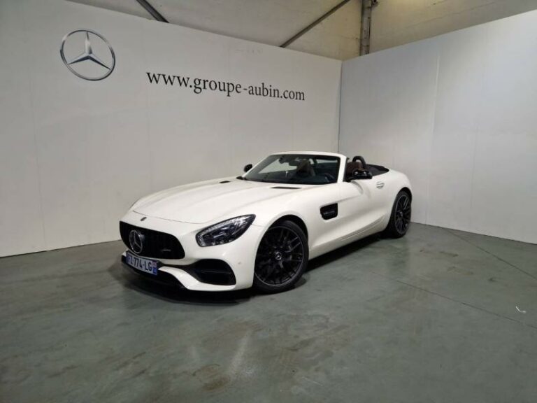 MERCEDES-BENZ-AMG GT Roadster 4.0 V8 476ch GT Blanc diamant finition brillante designo-MONDEVILLE-1