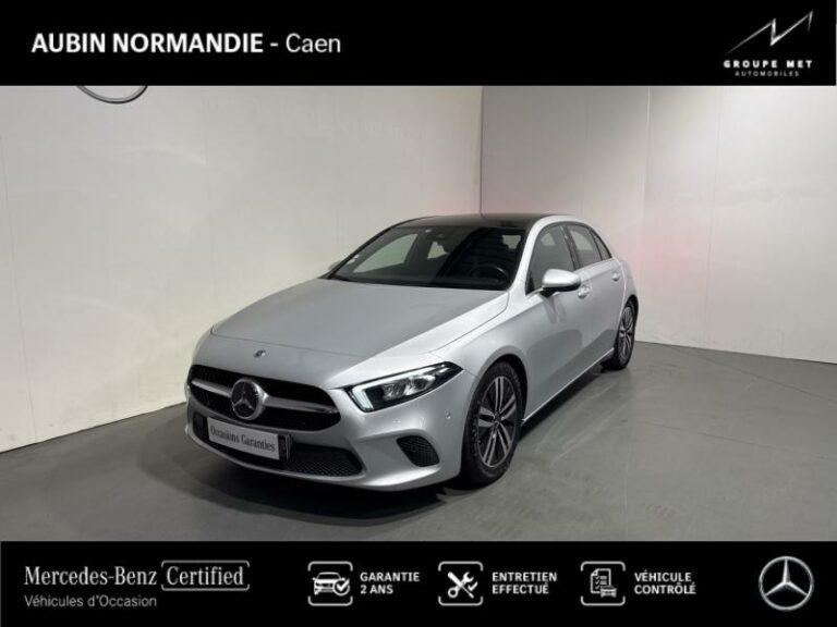 MERCEDES-BENZ-Classe A 180 d 116ch Style Line 7G-DCT Argent iridium métallisé-MONDEVILLE-1