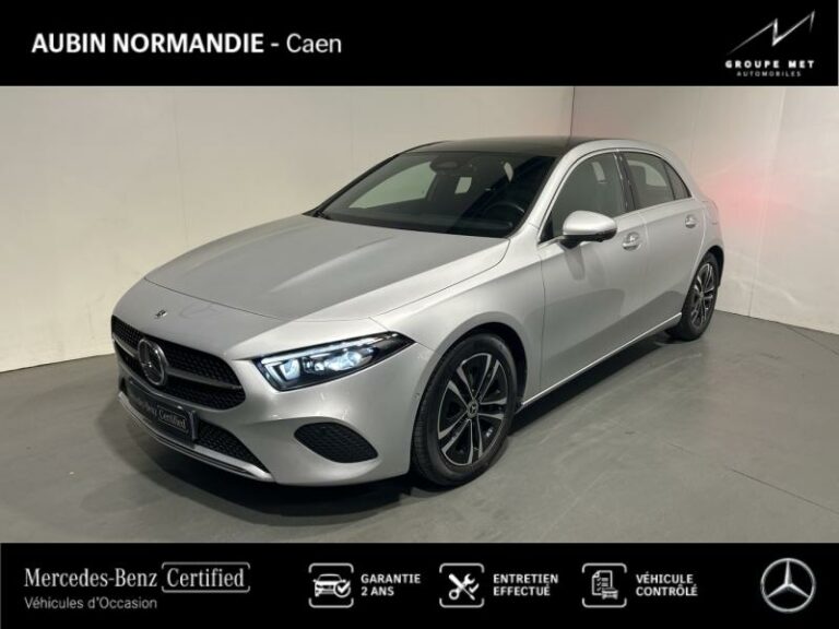 MERCEDES-BENZ-Classe A 200 163ch Business Line 7G-DCT Argent iridium métallisé-MONDEVILLE-1