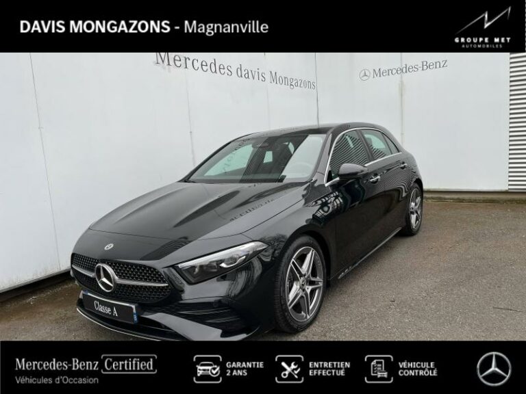 MERCEDES-BENZ-Classe A 200 d 150ch AMG Line 8G-DCT Noir cosmos métallisé-MAGNANVILLE-1