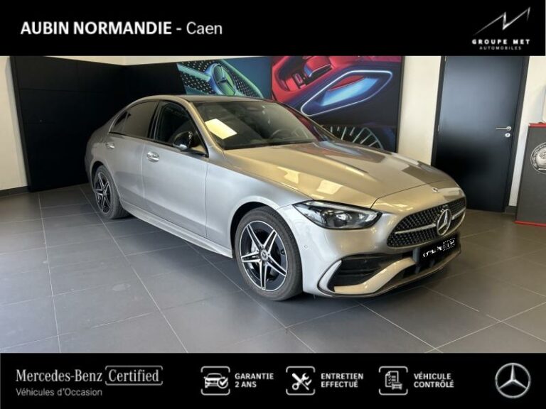 MERCEDES-BENZ-Classe C 300 e Hybrid EQ 204+129ch AMG Line Argent high-tech métallisé-MONDEVILLE-1