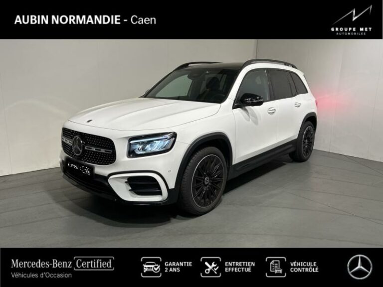MERCEDES-BENZ-GLB 200 163ch AMG Line 7G-DCT Blanc polaire-MONDEVILLE-1