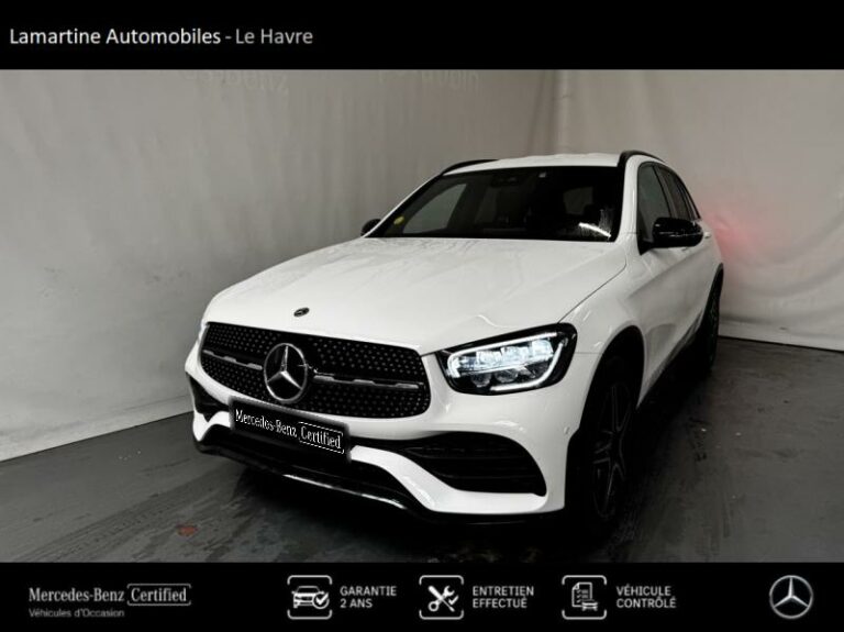 MERCEDES-BENZ-GLC 200 d 163ch AMG Line 9G-Tronic Blanc polaire-LE HAVRE-1