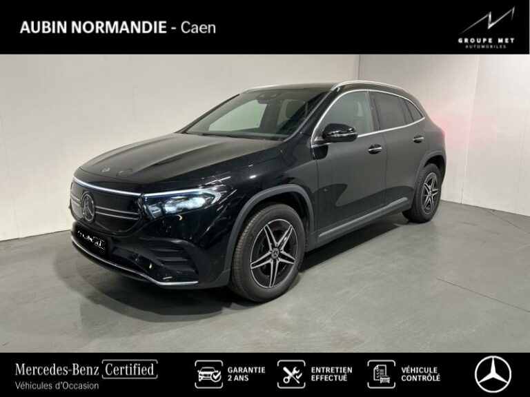 MERCEDES-BENZ-EQA 250+ 190ch AMG Line Noir cosmos métallisé-GRENTHEVILLE-1
