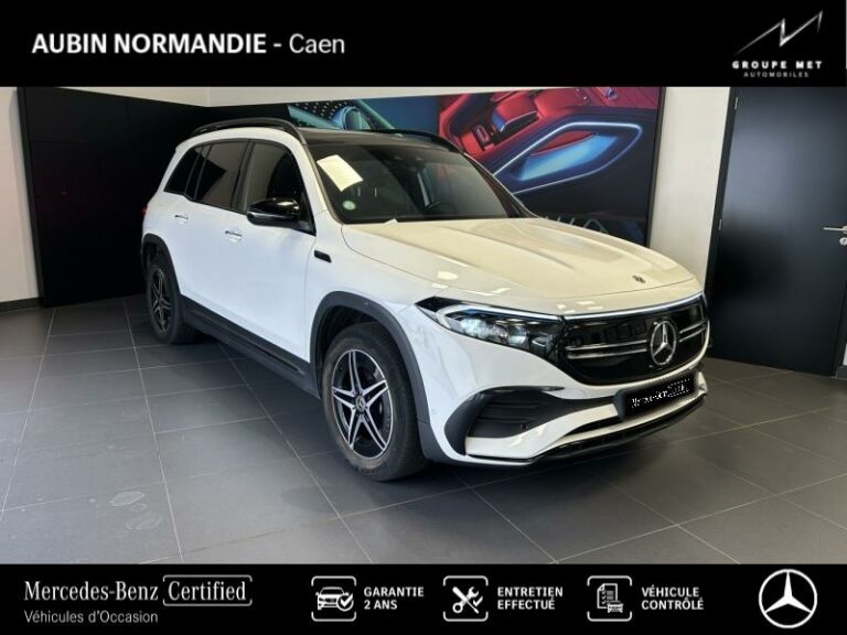 MERCEDES-BENZ-EQB 350 292ch AMG Line 4Matic Blanc digital métallisé-GRENTHEVILLE-1